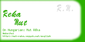 reka mut business card